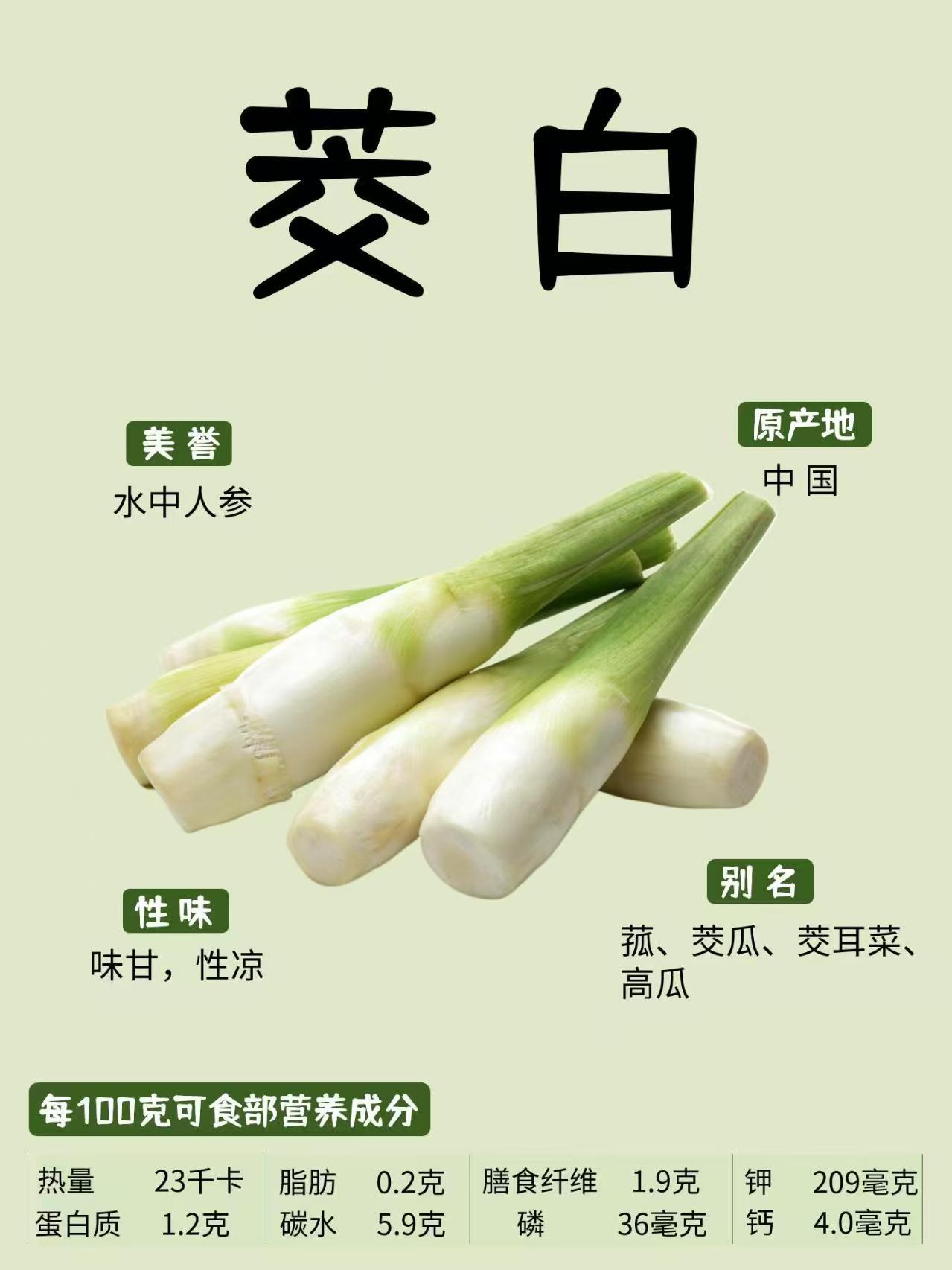 茭白被古人比作美玉茭白的清甜，被陆游写进“牛乳”的比喻里；茭白的莹润，被苏轼揉进