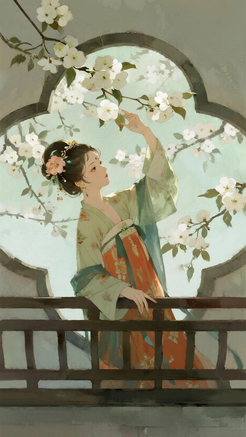 “我家里有一片梨花园，是我爹娘种下的，等梨花盛开，我带你去我的梨花园”——《凤凰