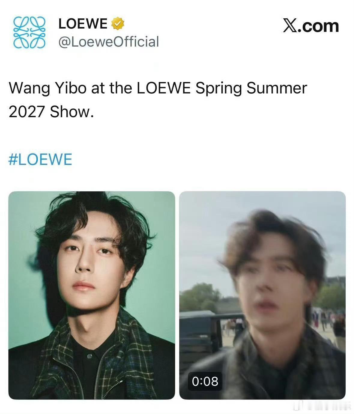 王一博LOEWE唯一单人封面王一博LOEWE唯一单人封面，巨星该有的排面[流鼻