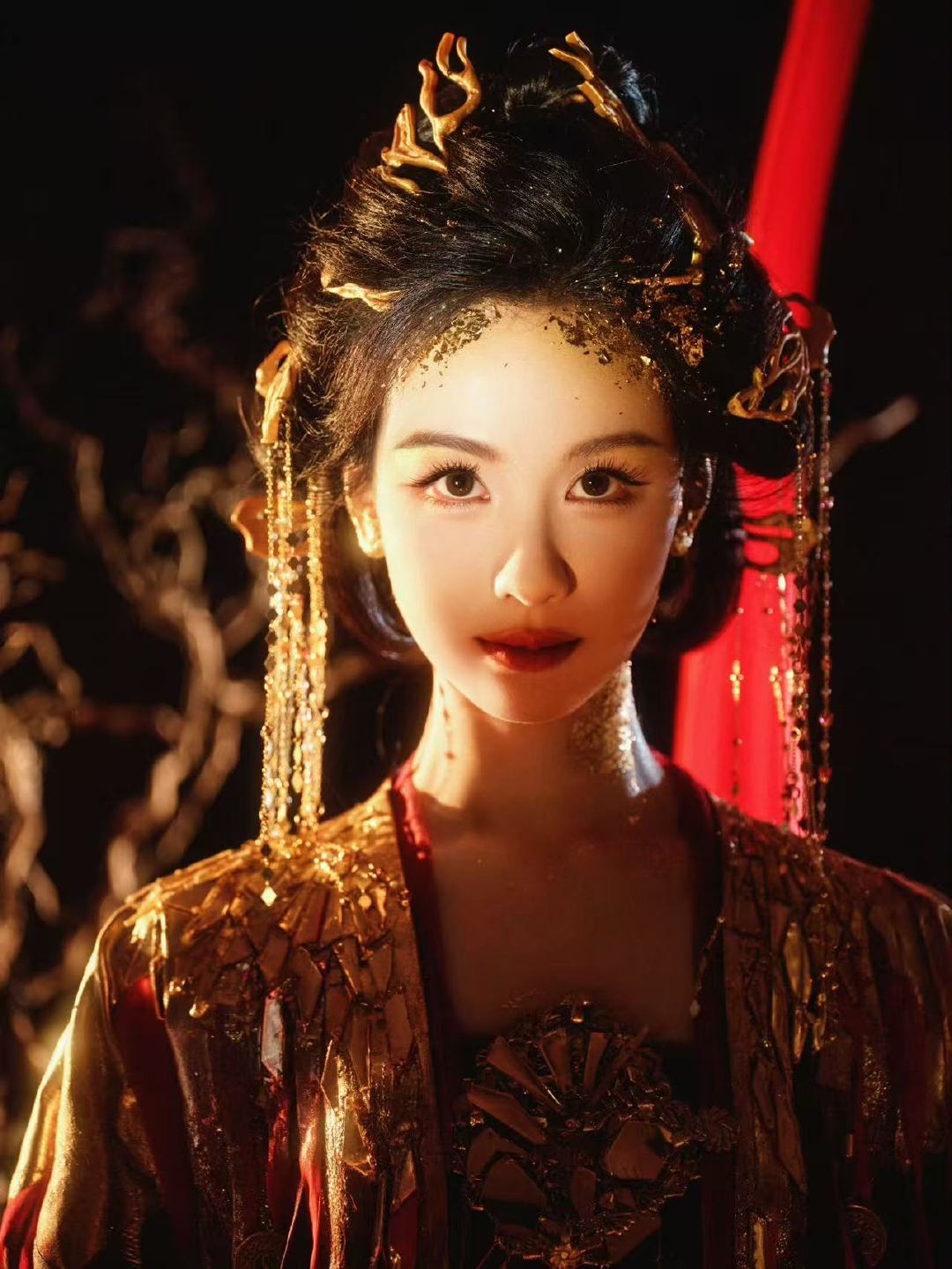 陈都灵赤衣浴火陈都灵金箔点缀眼波星河陈都灵赤衣浴火​​​