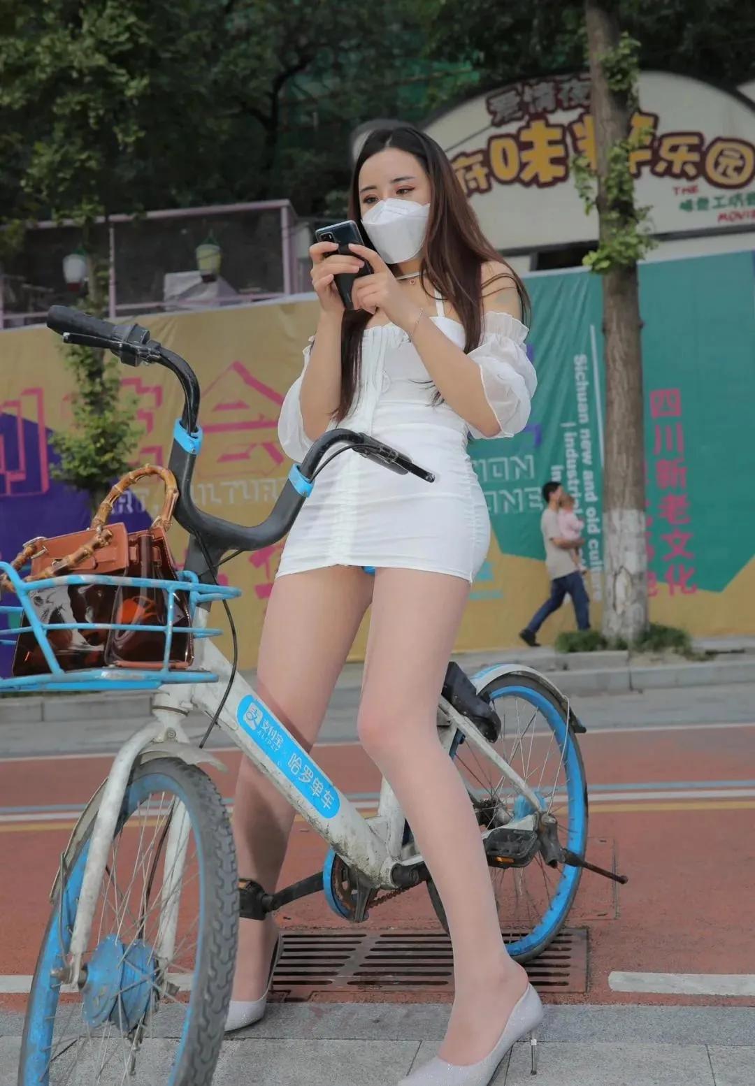 怎么穿搭会让人比较显温柔共享单车出行方便点！