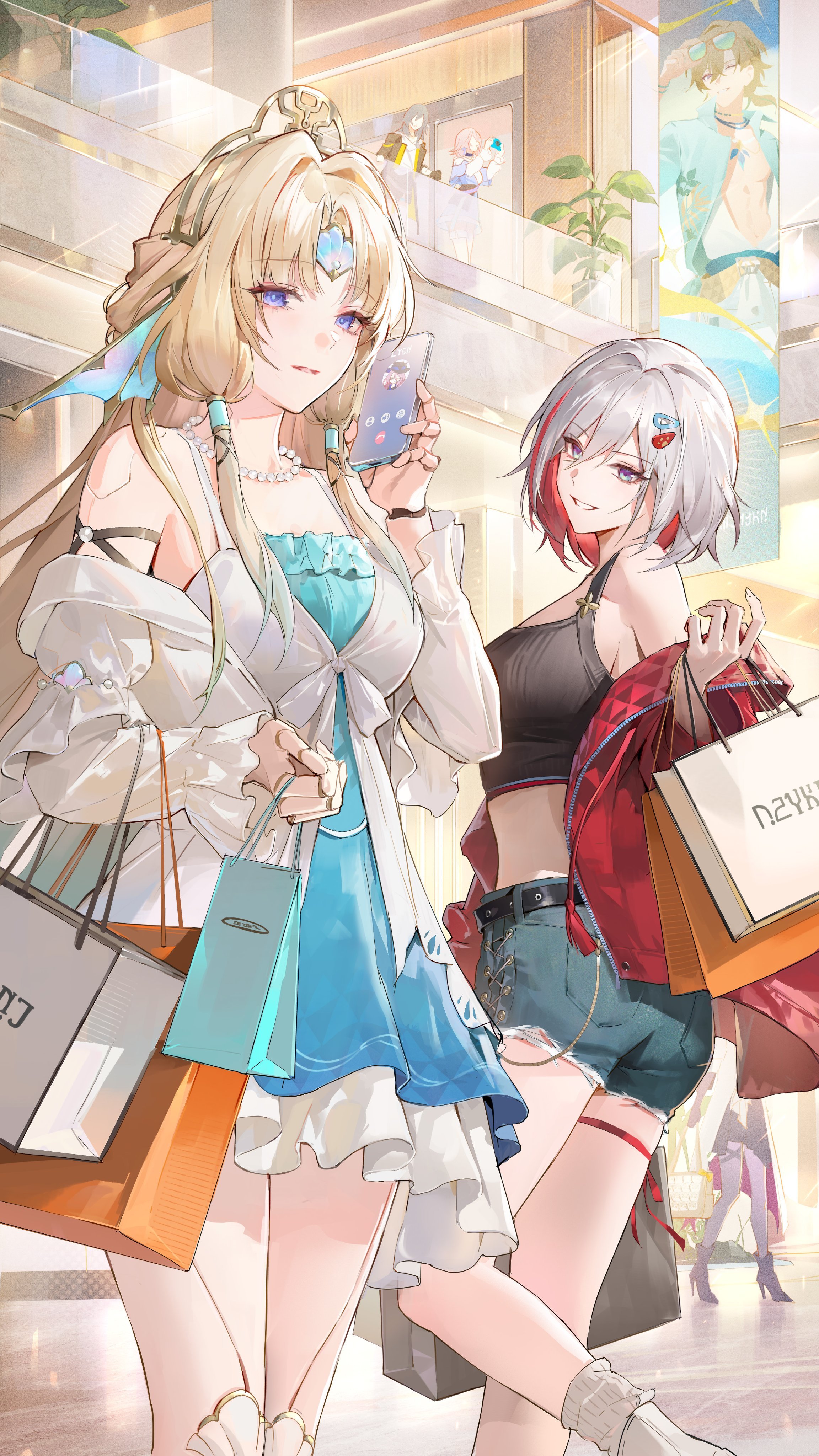 崩坏星穹铁道崩坏星穹铁道星穹铁道真珠星穹铁道托帕【真珠+托帕贺图🤩】「正如89%的业务记录所显示，