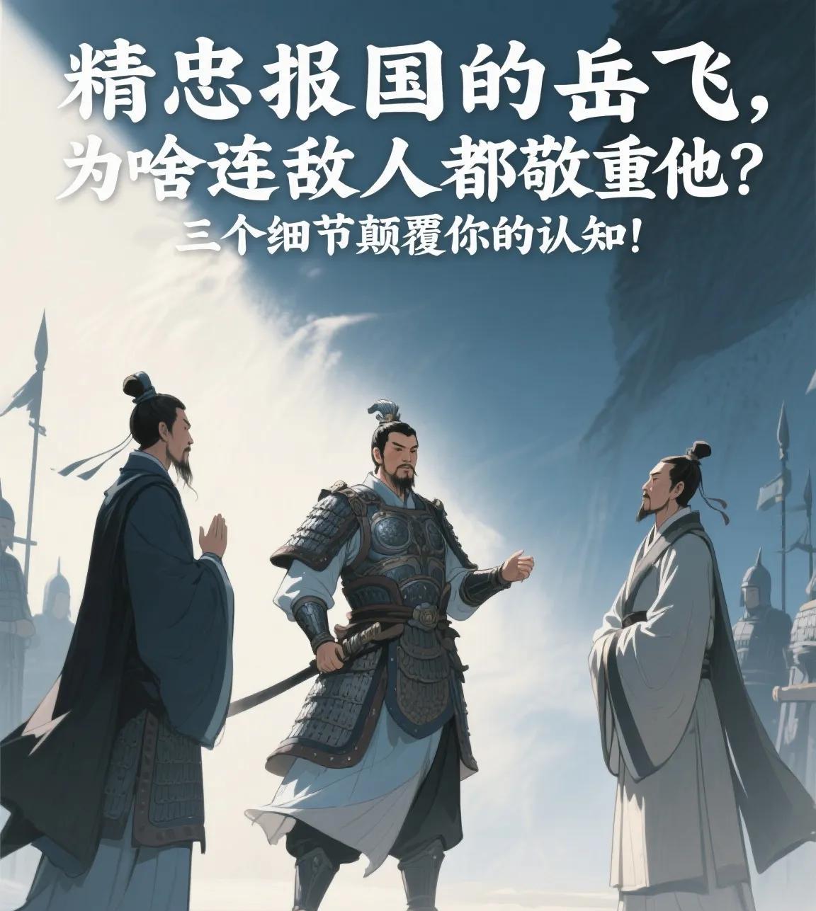 精忠报国的岳飞，为啥连敌人都敬重他？三个细节颠覆你的认知！“岳飞真的是被秦桧害