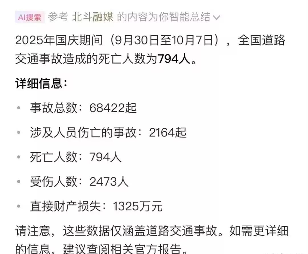 这个国庆，看到朋友圈欢声笑语的同时，可要知道这个假期在高速上发生了多少血与泪！有