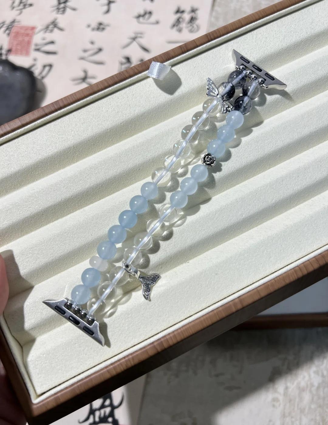 表带｜谁懂！海盐蓝的美浪漫生活的记录者表带iwatch表带分享