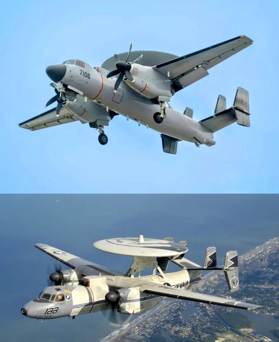 全球唯二的两款固定翼预警机，空警600和E-2C/D。空警600没有诞生之前，E