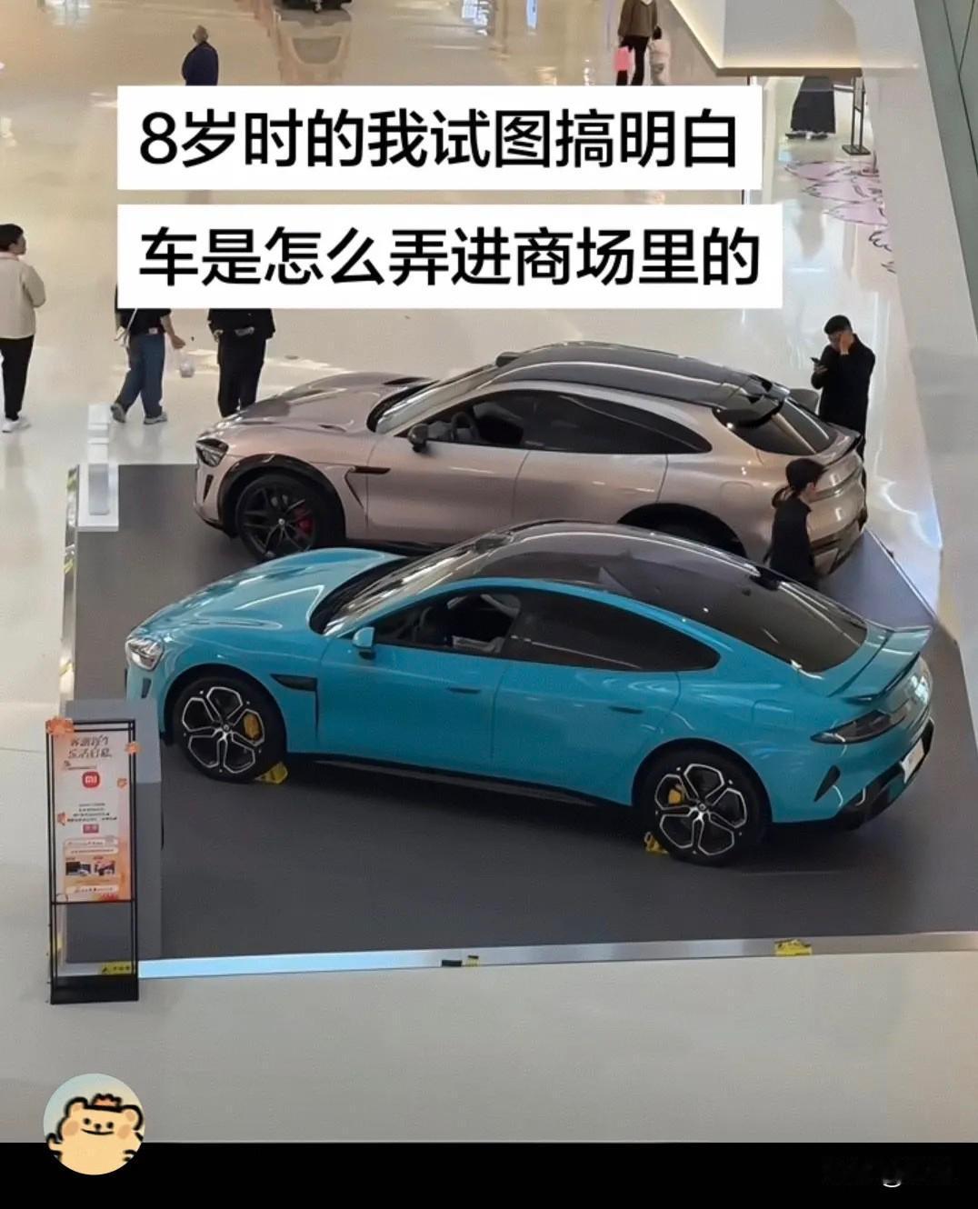 现在都没明白车是怎么运到商场里面的[捂脸哭]