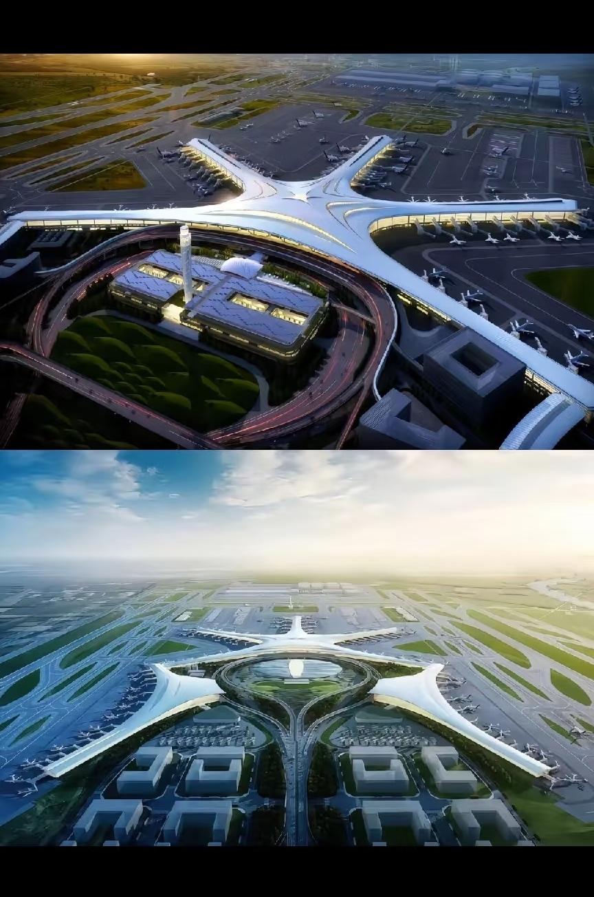 胶东国际机场二期建完是个“齐”字，到时候就不撞脸了北京了[捂脸哭]
