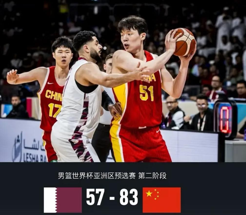 赢卡塔尔只是开胃菜，诸暨之战才决定男篮出线走势客场赢下卡塔尔，看着挺