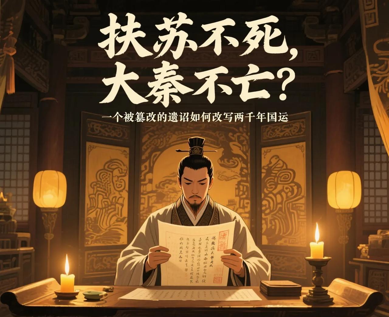 扶苏不死，大秦不亡？一个被篡改的遗诏如何改写两千年国运一纸假诏书送到北疆军营时