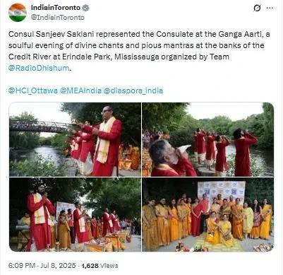 加拿大就快变成印度的一部分了，该国河岸重演“恒河景象”！最近一段印度人在加拿大米