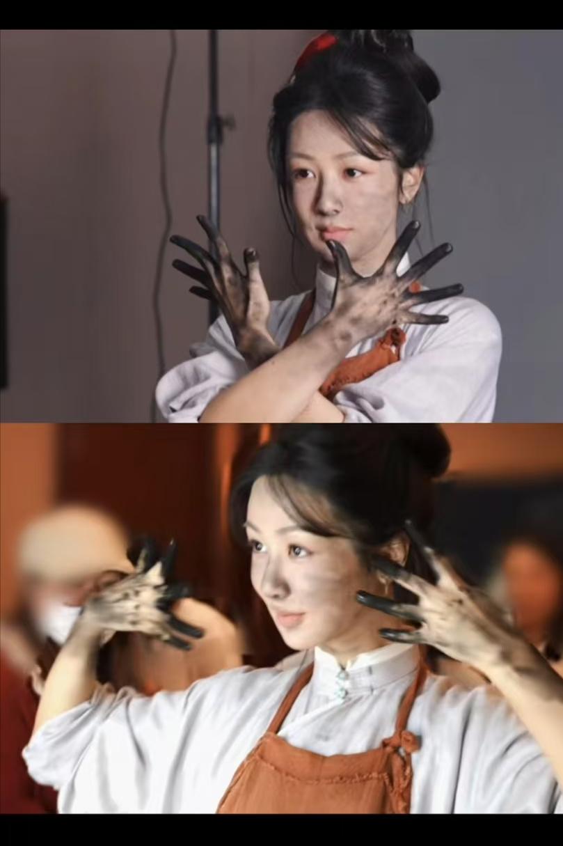杨紫这次造型师该加鸡腿！《家业》女主灰衣撑伞秒杀满屏拖尾裙，但千万别学她！古