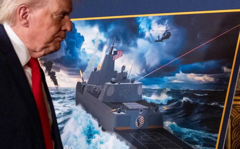 众目睽睽下特朗普公开宣布：从今天起，美军战舰改姓“特朗普”。就在人们以为海上