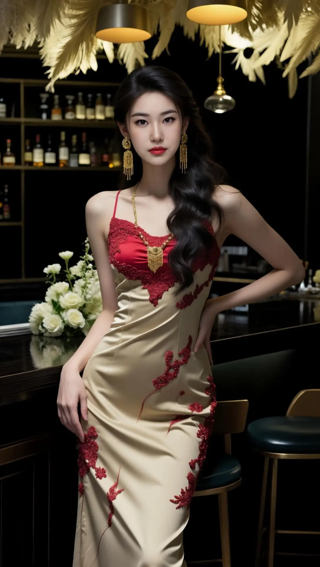 AI冷艳酒吧写真 ai创作