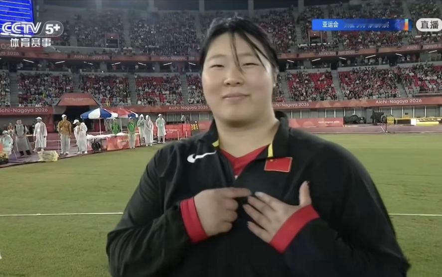 神力少女一掷下班！严子怡70米46拿下亚运女子标枪金牌9月27日，名古屋亚运