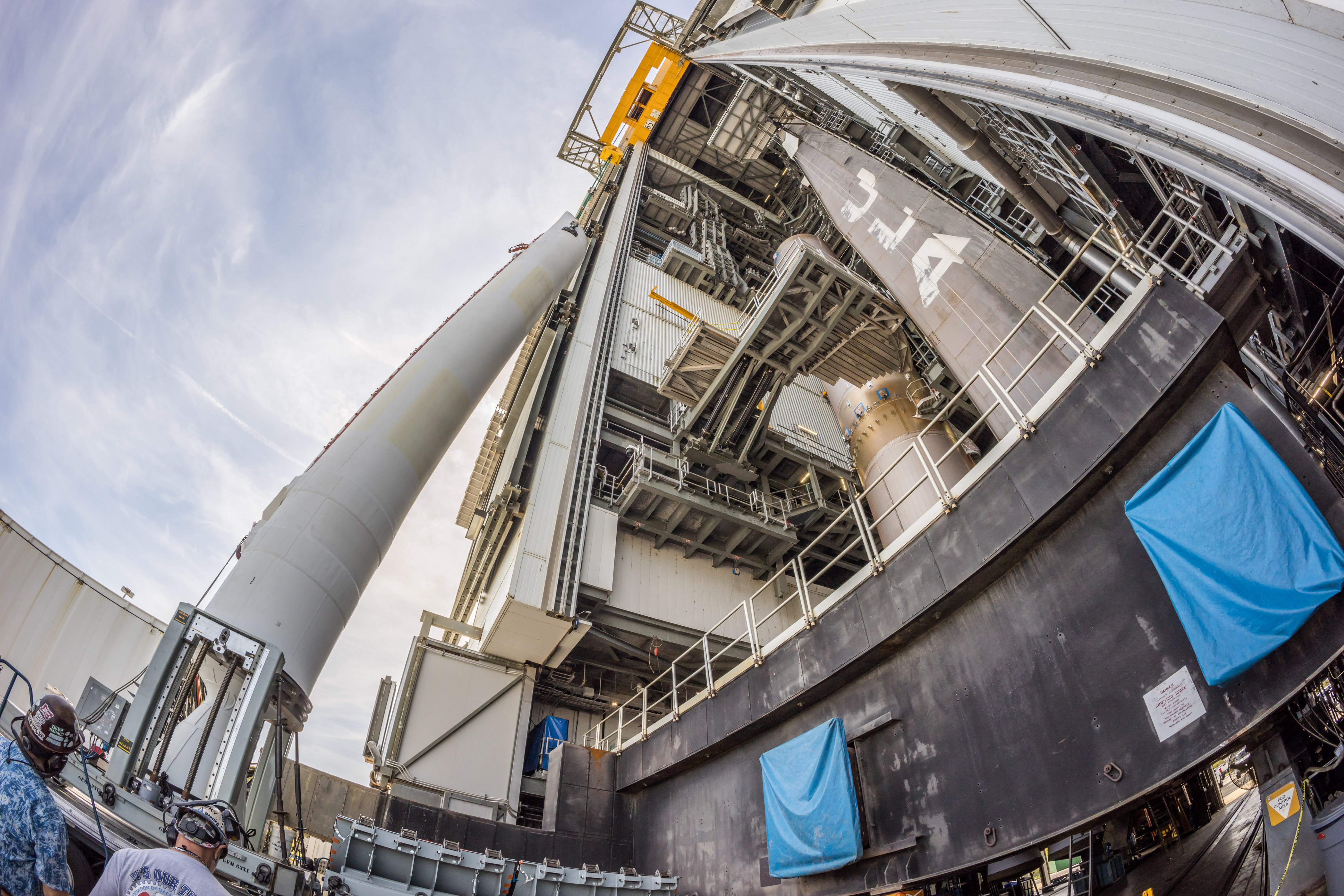 【ULAAtlasV551火箭完成助推器堆叠】联合发射联盟（ULA）的At