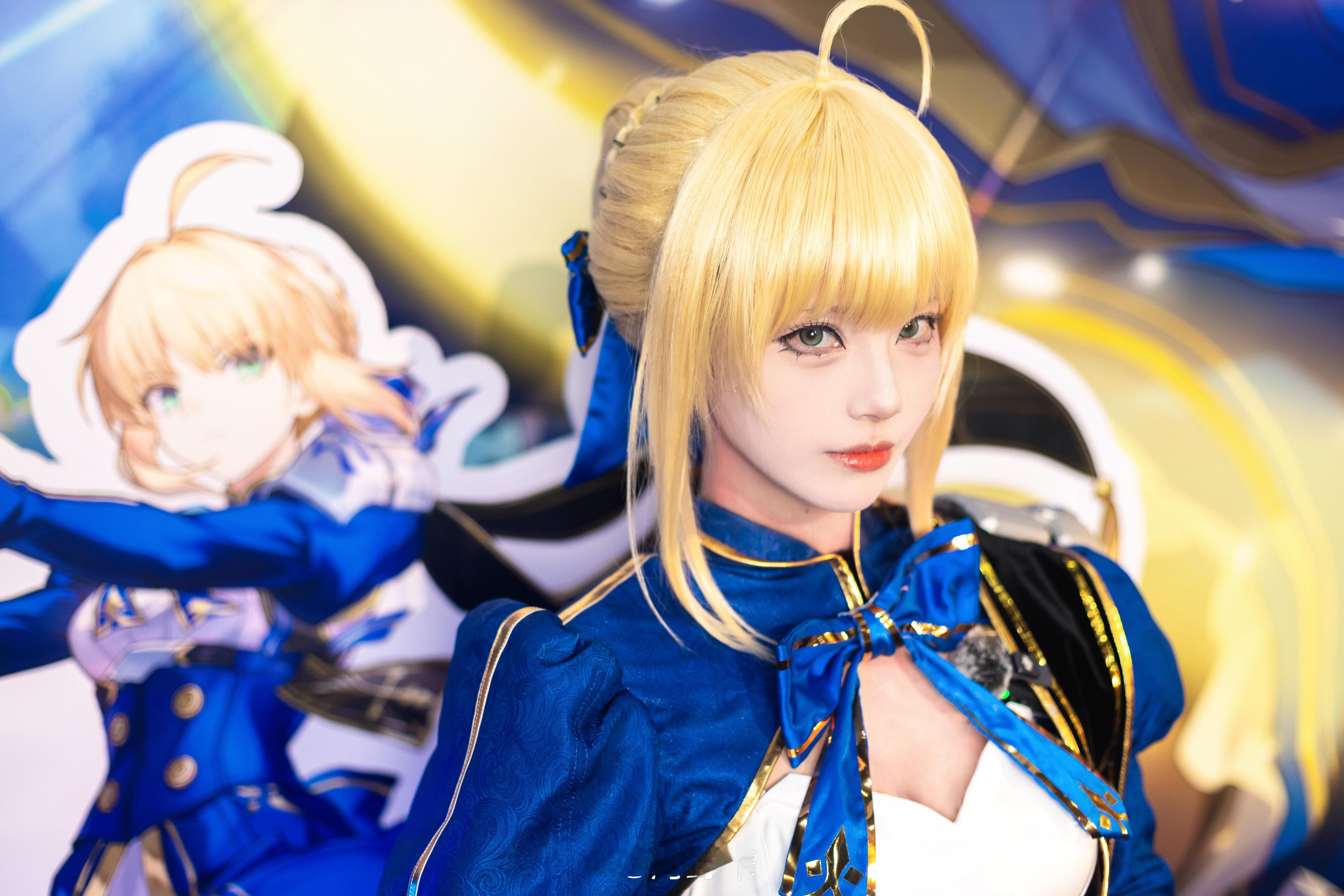 SaberinLAAnimeExpo第一次参加美国的漫展，感谢铁道的邀请