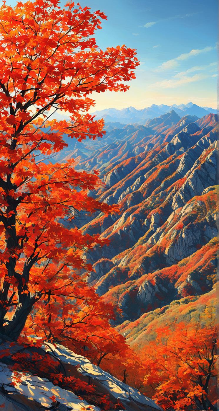 我的创意下联可以是：1、万岭枫红秋入眼🤛一庭菊艳韵沾衣。2、万岭枫红秋