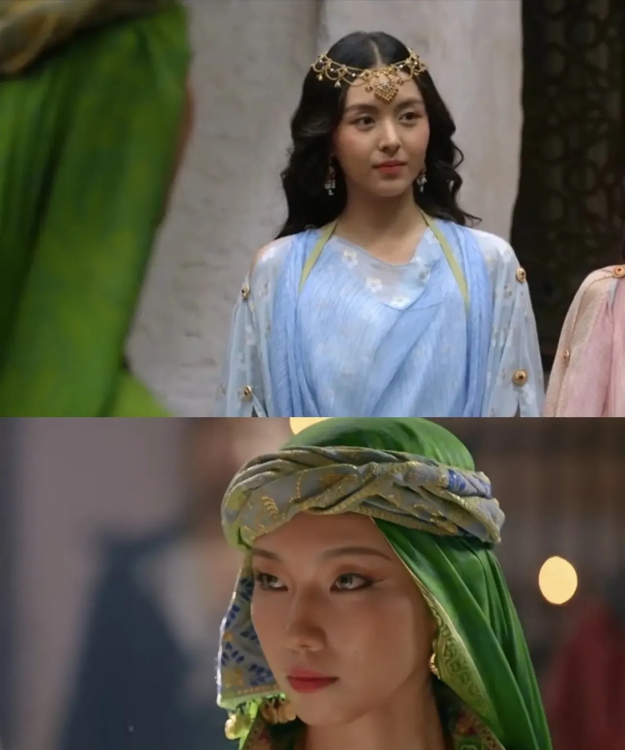 蓝色是侍女，绿色是公主！这个选角有点意思！