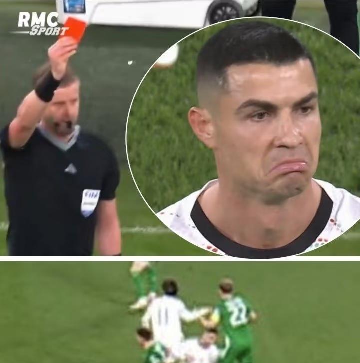 C罗0球0助1肘1红，葡萄牙0-2客负爱尔兰，将引发3大连锁反应！第一，C罗输