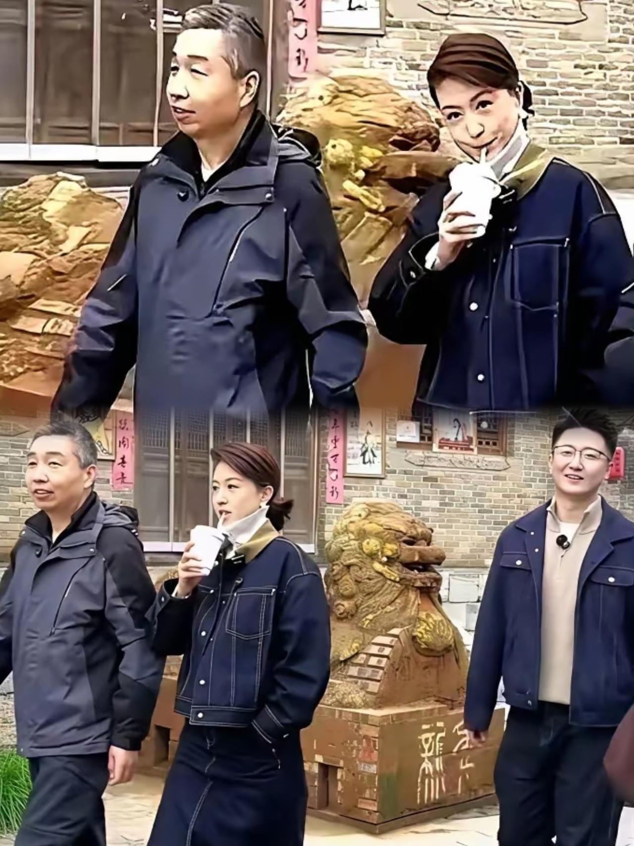 前央视主持人张蕾，最近和丈夫逛街的照片在网上火了。这么多年，总有人传她嫁老富