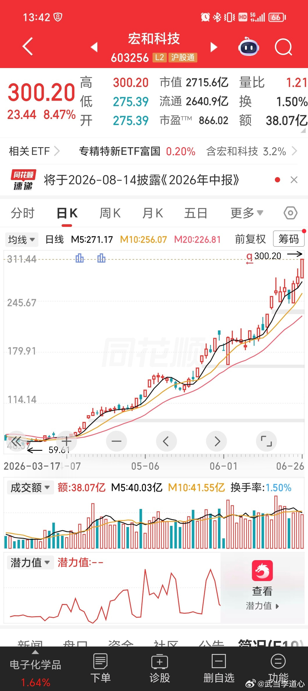宏和真的涨得跟疯狗一样