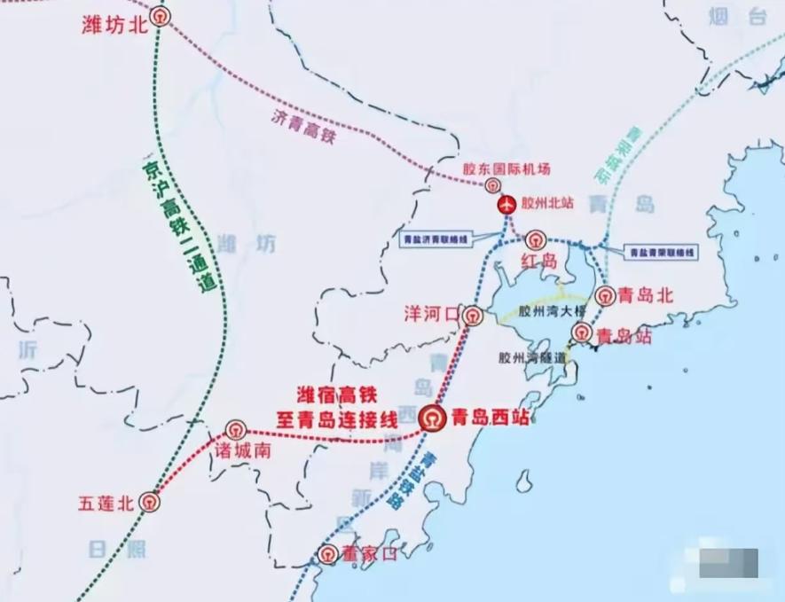 有人说京沪高铁二线的规划，之所以向东拐了一个大弯，与连接青岛有关，在博主看来，其