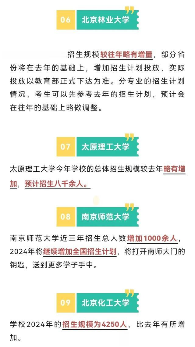 第 7 个：威斯尼斯官方：2024高考会降分 30多所“双一流”高校确定扩招! 速看