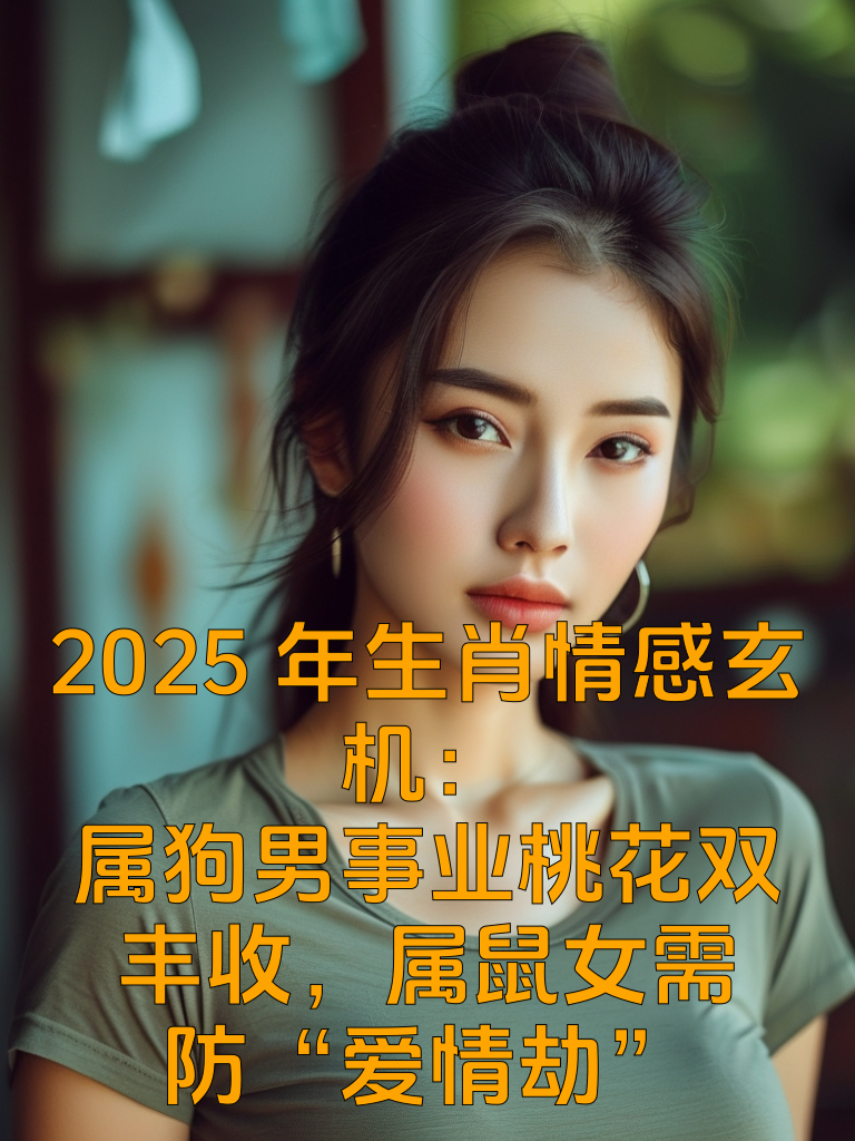 2025年生肖情感玄机：属狗男事业桃花双丰收，属鼠女需防“爱情劫”