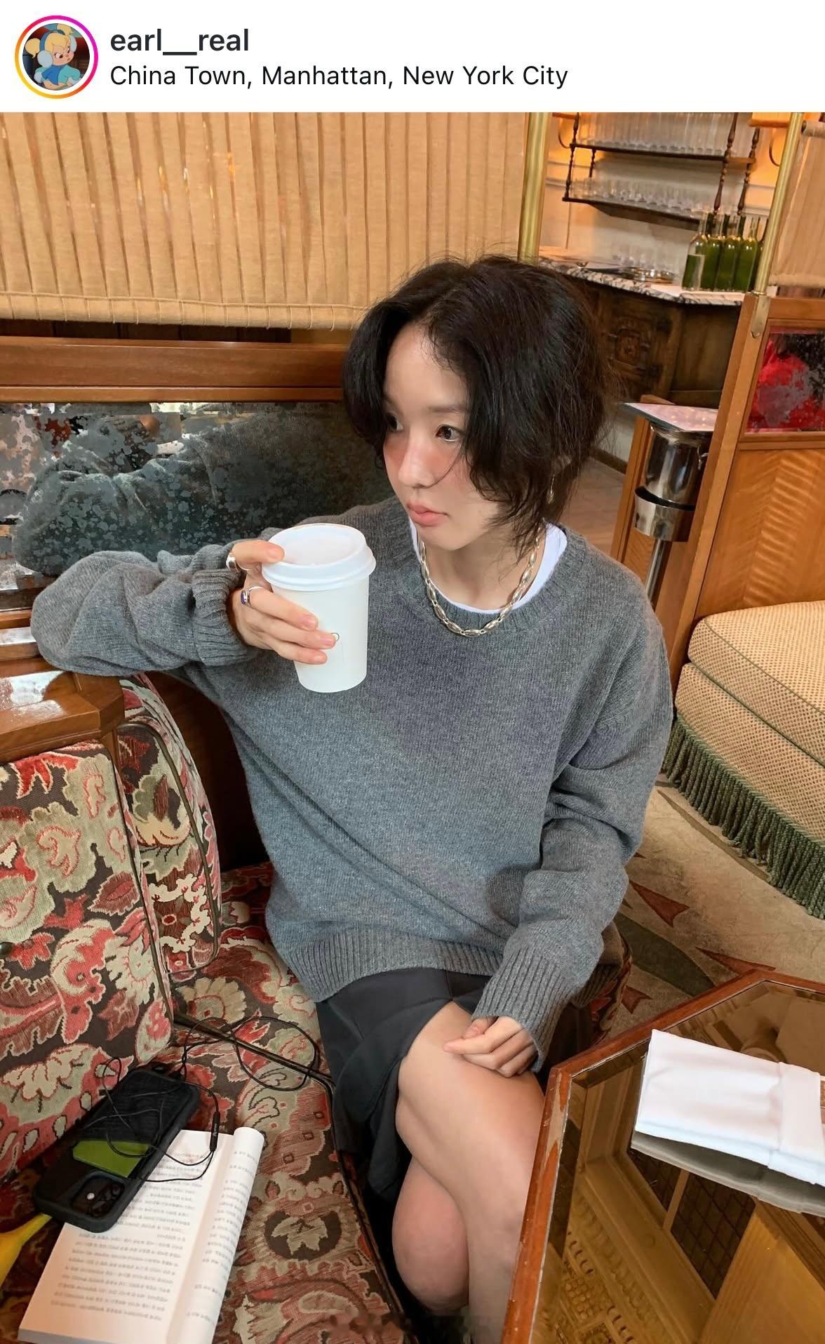 穿搭分享连续更新第2597天韩国时尚女生日常搭配小长假第4天！韩系穿搭超能新星