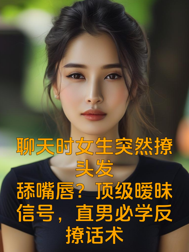 聊天时女生突然撩头发+舔嘴唇？顶级暧昧信号，直男必学反撩话术