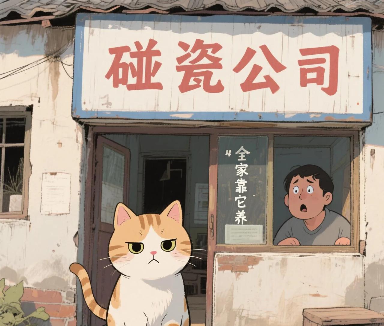 我家猫嫌我穷，自己开了个“碰瓷公司”，现在全家靠它养……我家橘猫“煤球”最近突