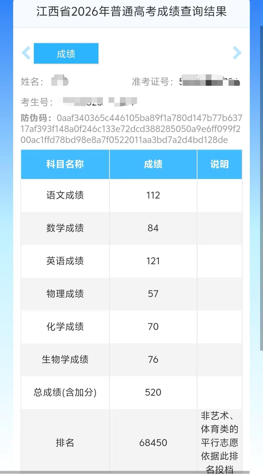 江西物理类520分，填哪所学校好？侄子今年考了520分，超一本线15分，去省