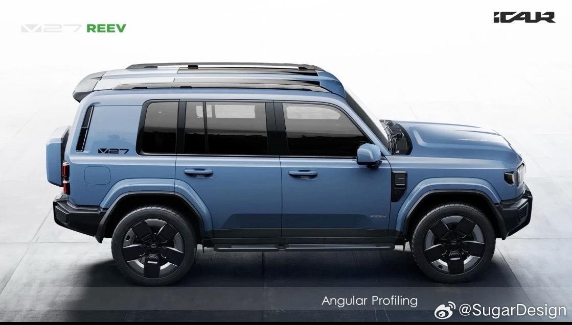 iCARV27实车发布！造型有点LC的味道采用了纵向双天窗的设计，挺有趣[66