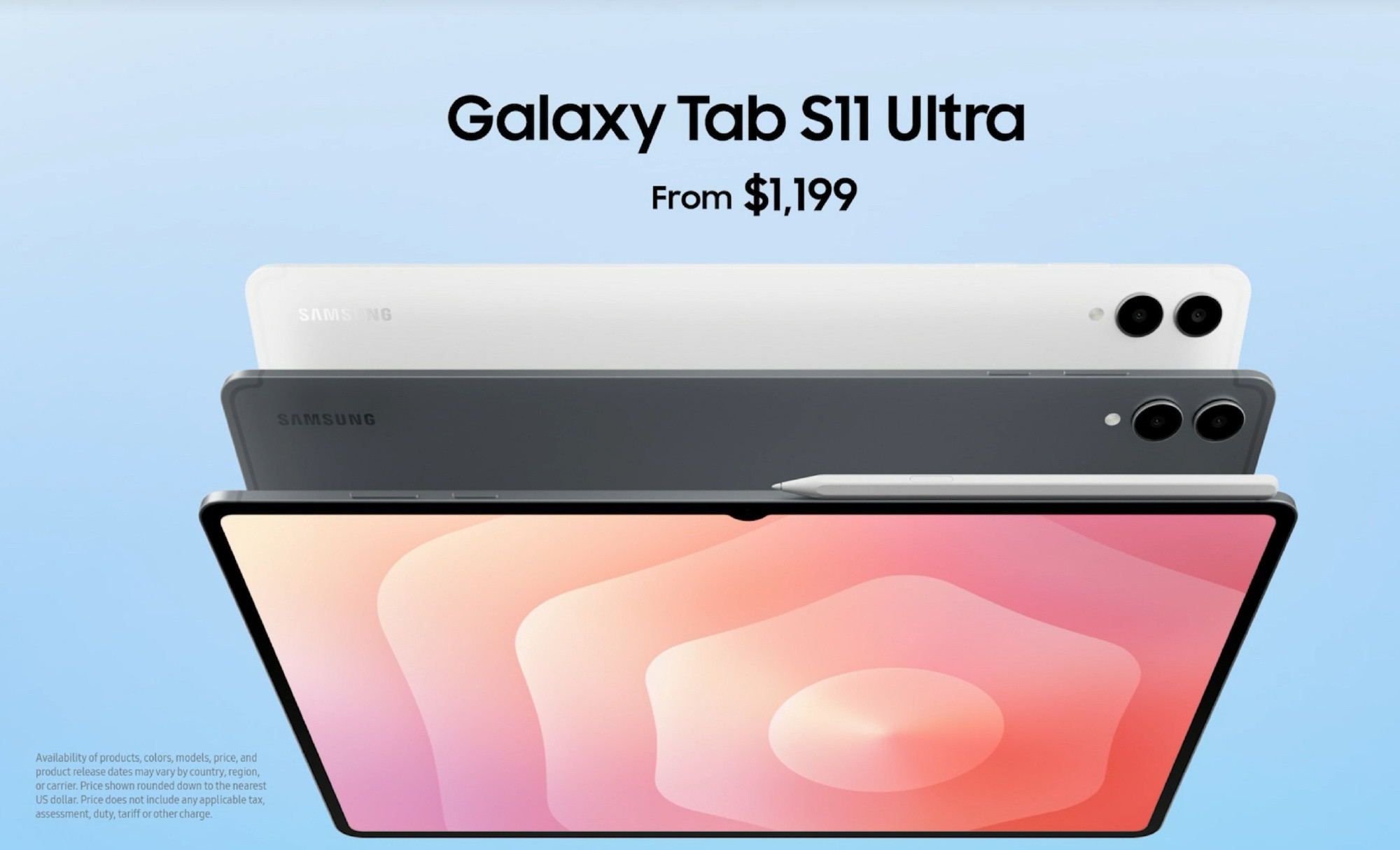 三星GalaxyTabS11Ultra，14.6英寸OLED大屏，120H