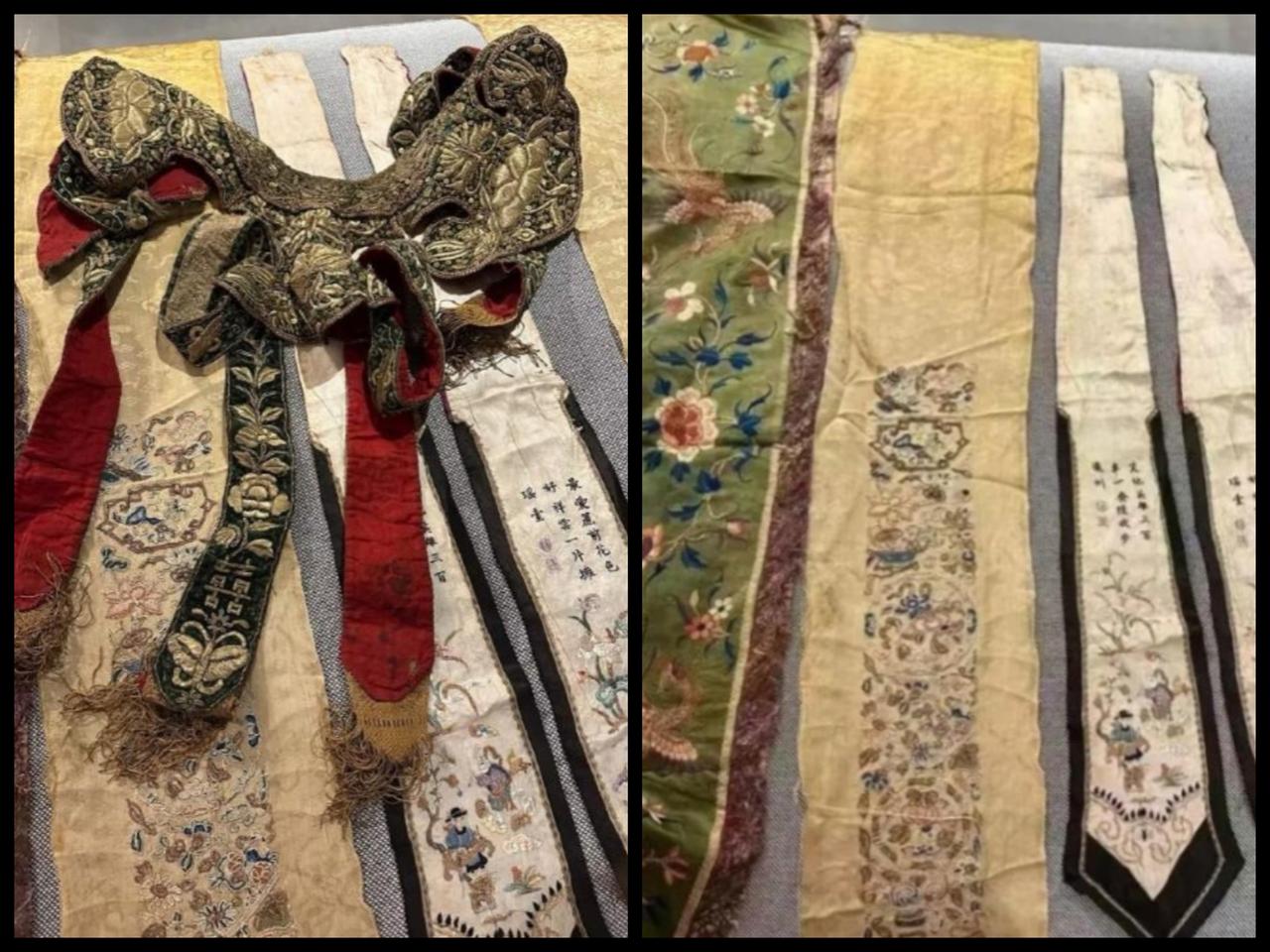 2026年初，一位在比利时的中国女生兴冲冲的在网上，晒出其男友家族收藏的清代婚服
