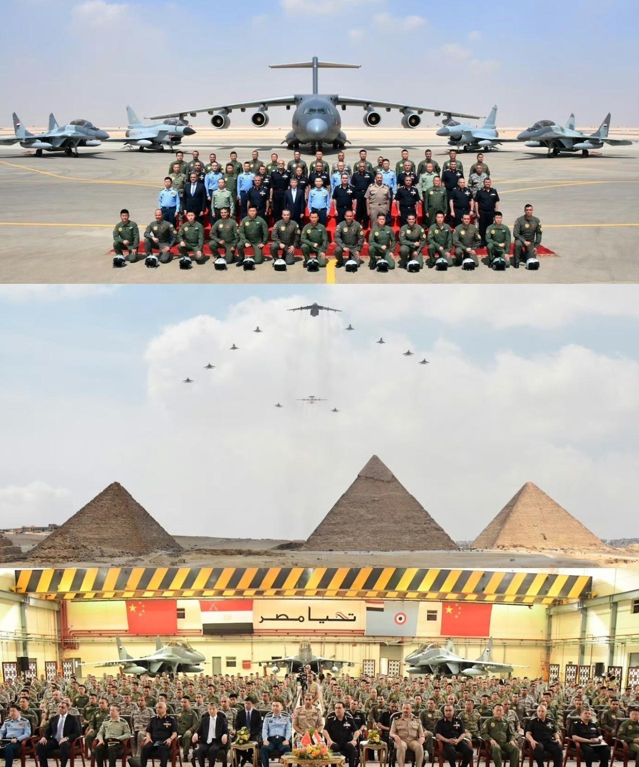 中国和埃及的空军联合军演完美结束，再加上印巴空战，巴打出了6:0的战绩，估计埃及