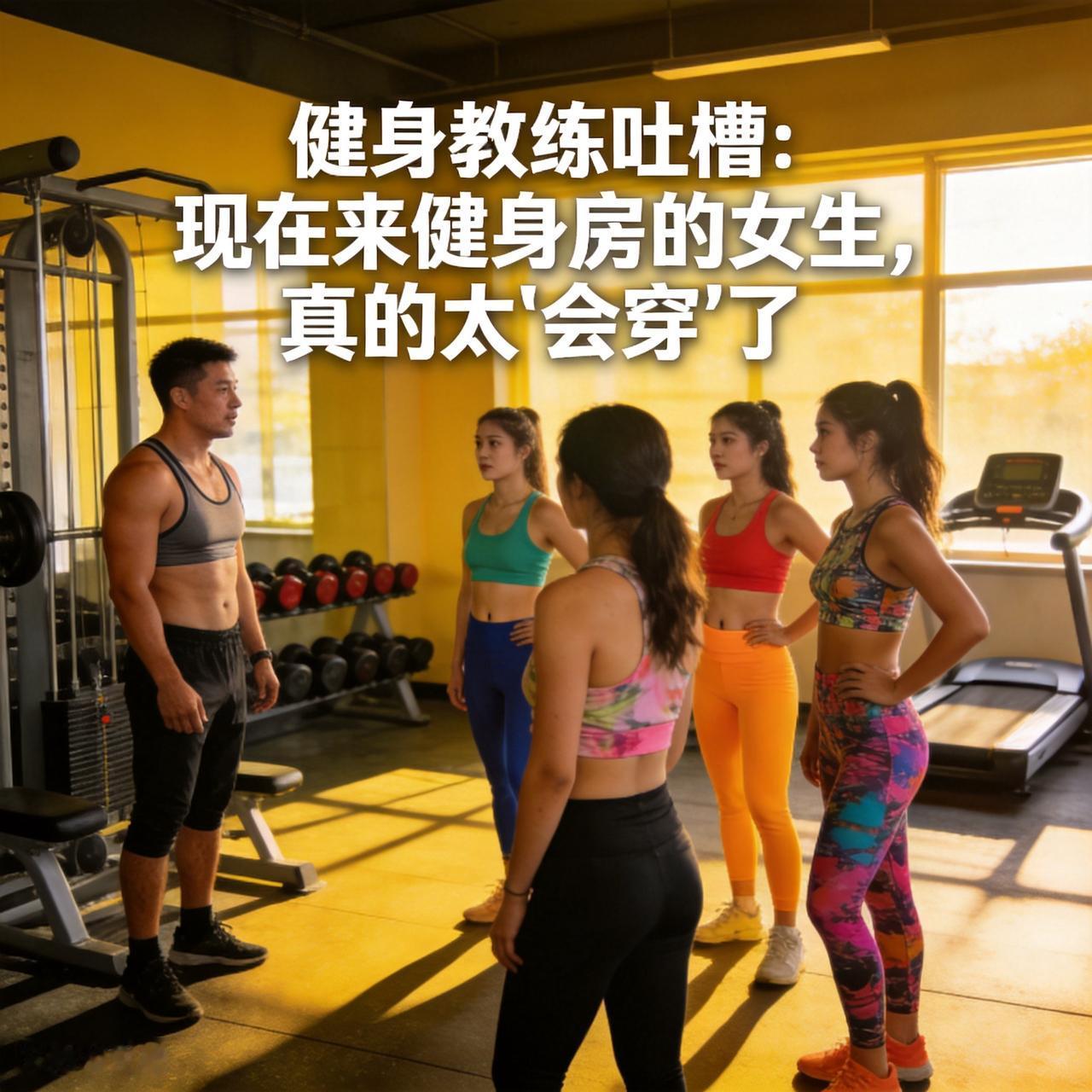 健身教练吐槽：现在来健身房的女生，真的太“会穿”了前几天刷到一位健身教练的