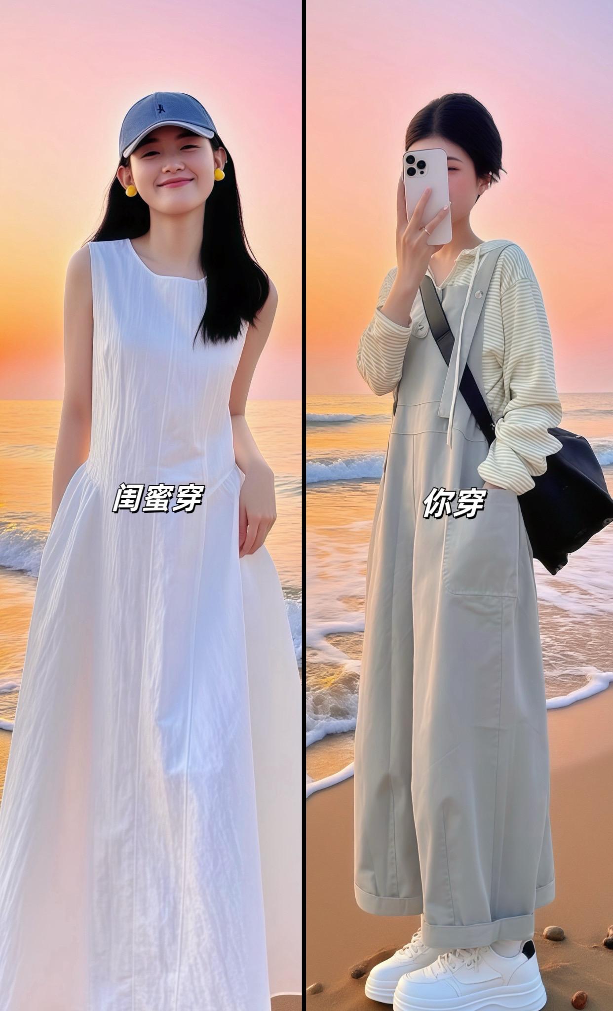 减龄穿搭 小个子显高显瘦穿搭 夏季干净风穿搭 时髦精look被我轻松拿...