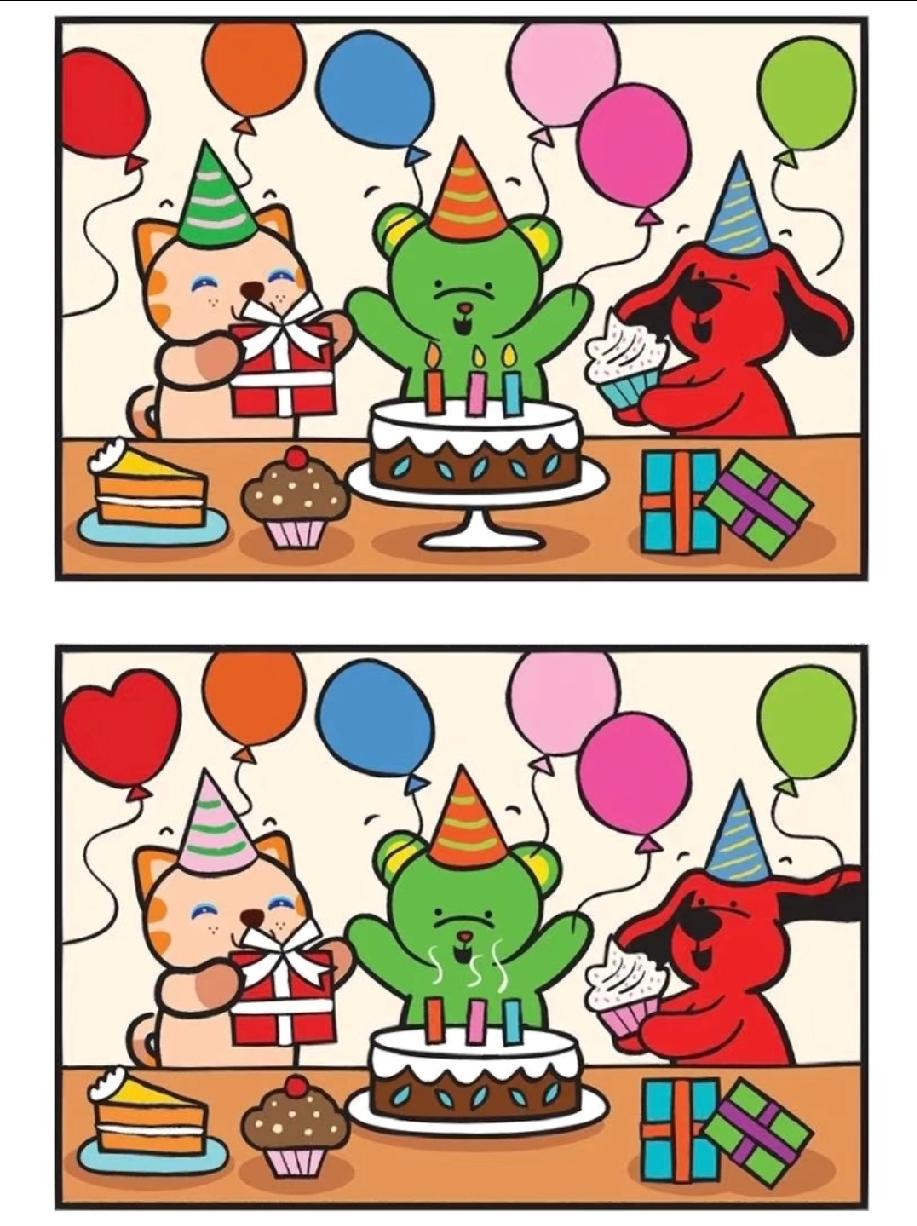 眼尖的人20秒看出差异！这图的第2处藏得太深，我赌你没发现，快找找？