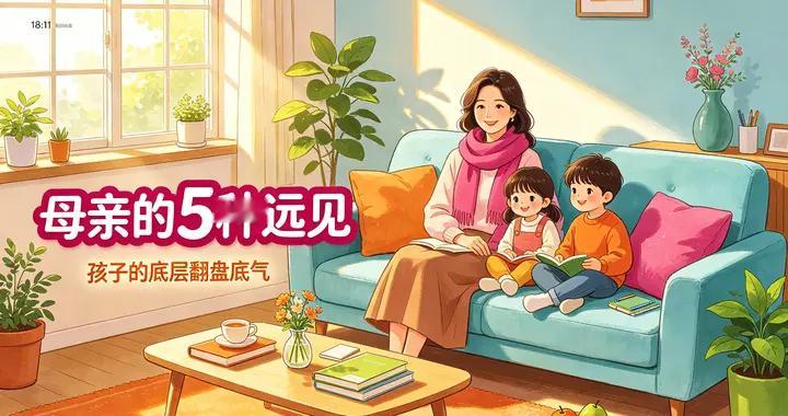 真正拉开孩子阶层的, 从不是家境, 而是母亲的5种远见