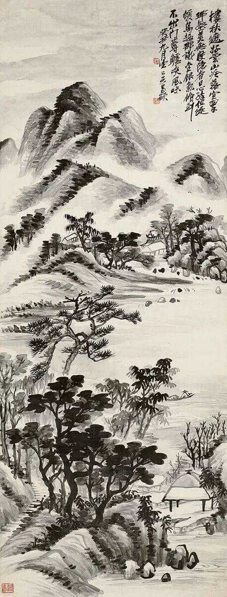 吴昌硕山水画。新城事遇见艺术