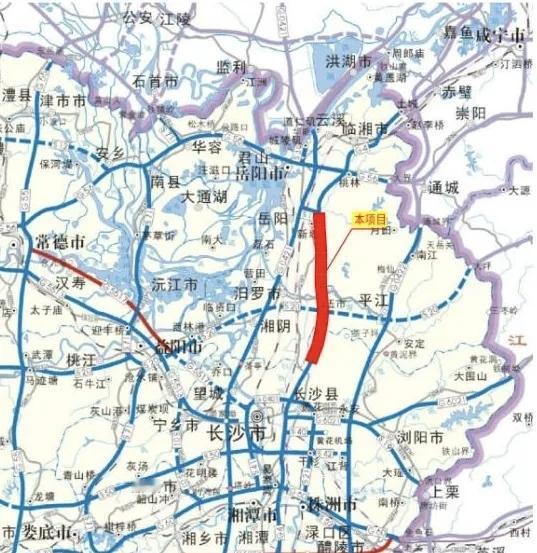 近日，G4京港澳高速岳阳龙湾至长沙广福段扩容工程土建施工中标候选人公示正式发布，