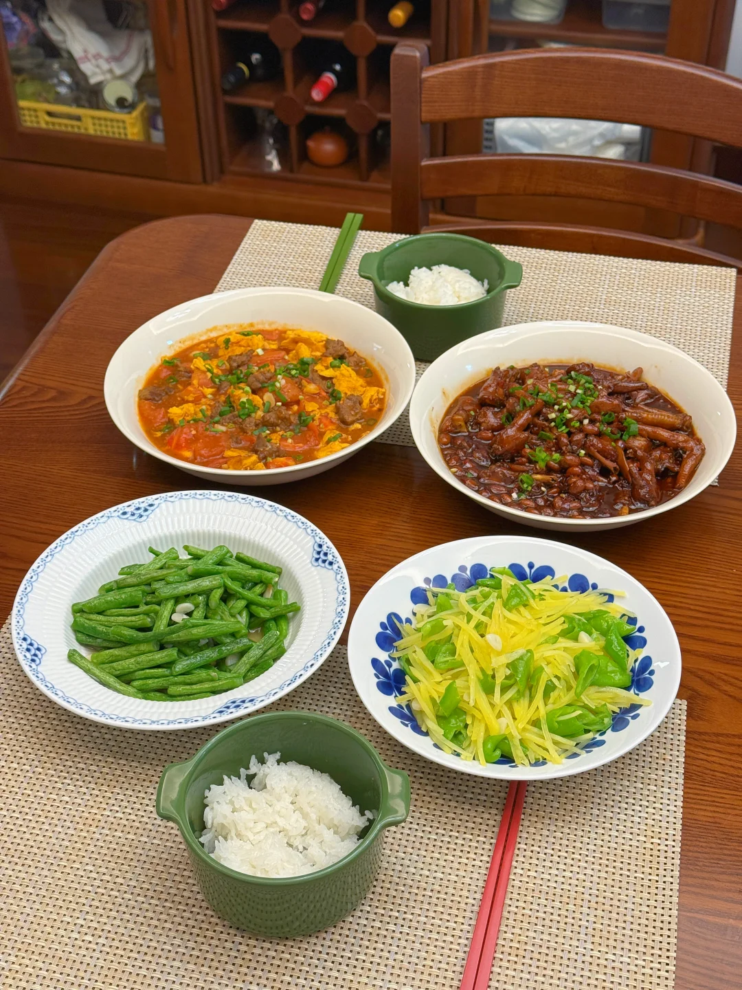 在家吃干净清爽的饭菜