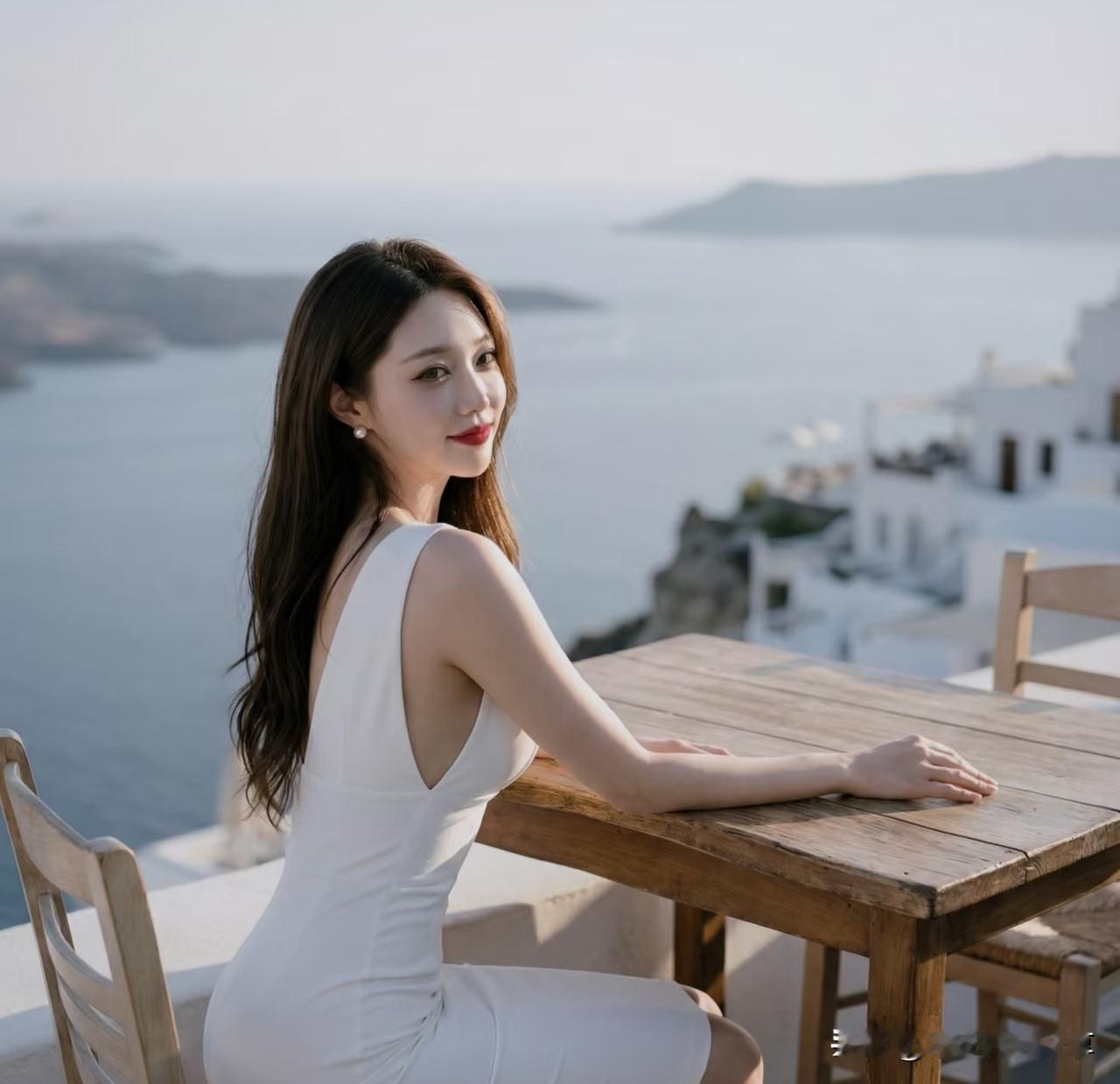 白色素雅摄影写真留念高级感写真推荐白色短袖写真森系白套装写真简约白系写真