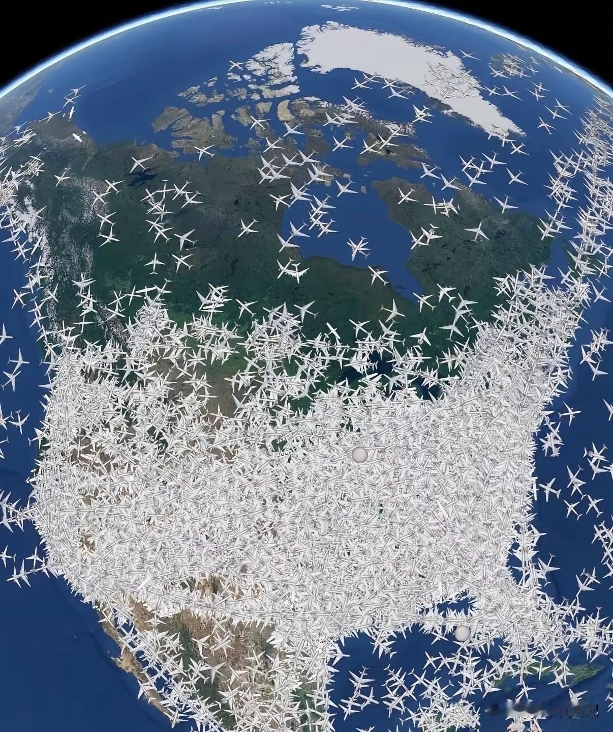 看看漂亮国的航线多密集,他们不需要高铁么,因为人家都是东西来往太耗时间了,本身又