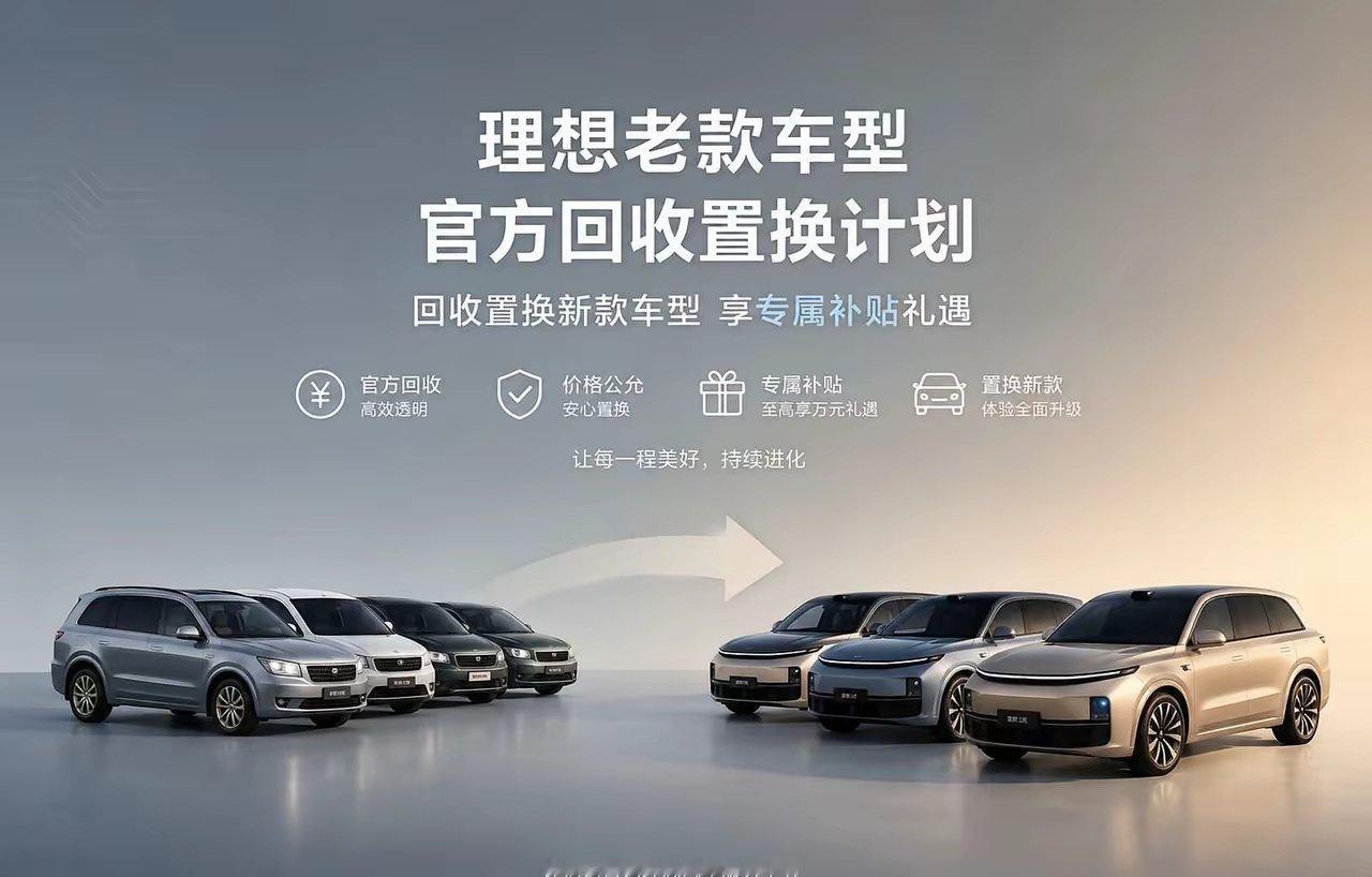 理想汽车官方回收置换计划？理想新车功能越来越强大，老车主有福了，据说官方即将推出