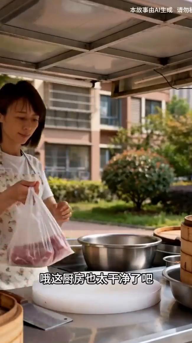 为了让大家吃的放心，我决定直播我的制作过程。这厨房也太干净了，比我家都干净。这