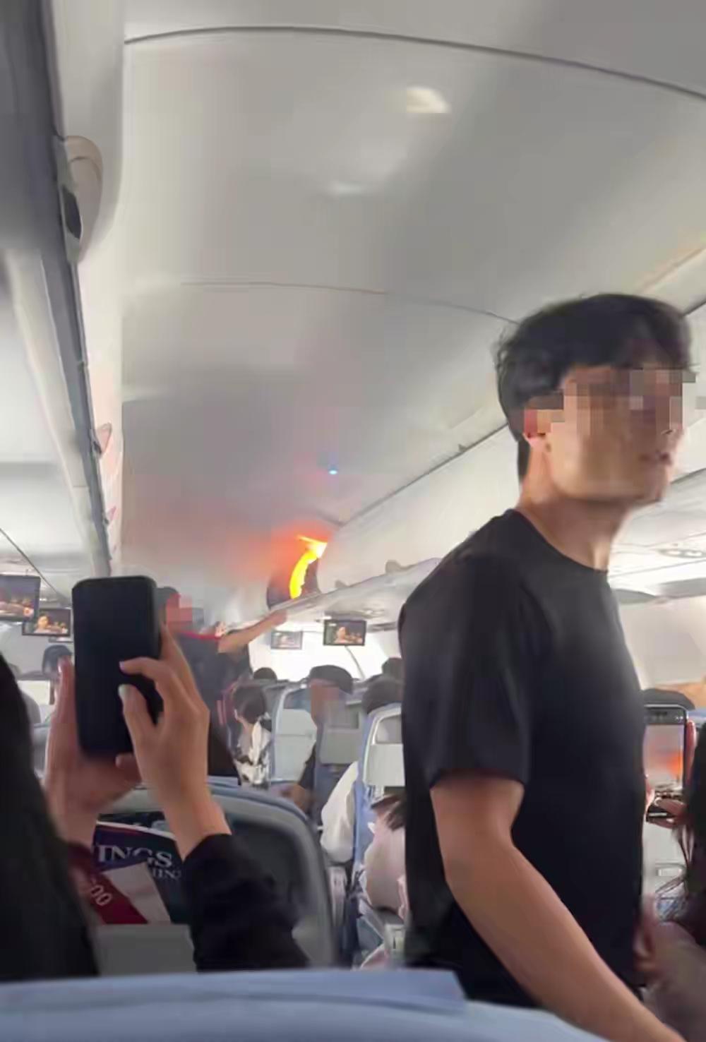 CA139航班空中起火备别当成单纯的“幸运避险事件”！有乘客还原现场：行李