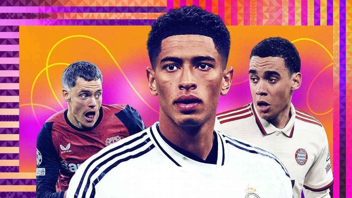 ESPN：攻击型中场球员排行榜，贝林厄姆位居榜首。halamadrid贝林厄姆